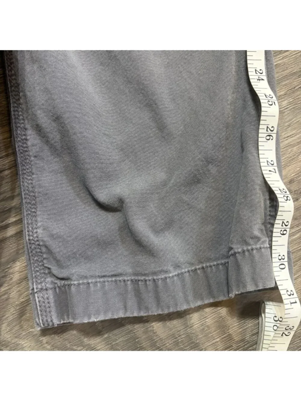Carhartt Relaxed Straight Rigby Dungaree Pants 38x30 Durable Canvas 102291 Gray